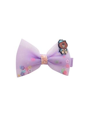 jewelz teddy bear and bow shaped hair clip with multi shiny stars for kids - 16542720 - Standard Image - 2