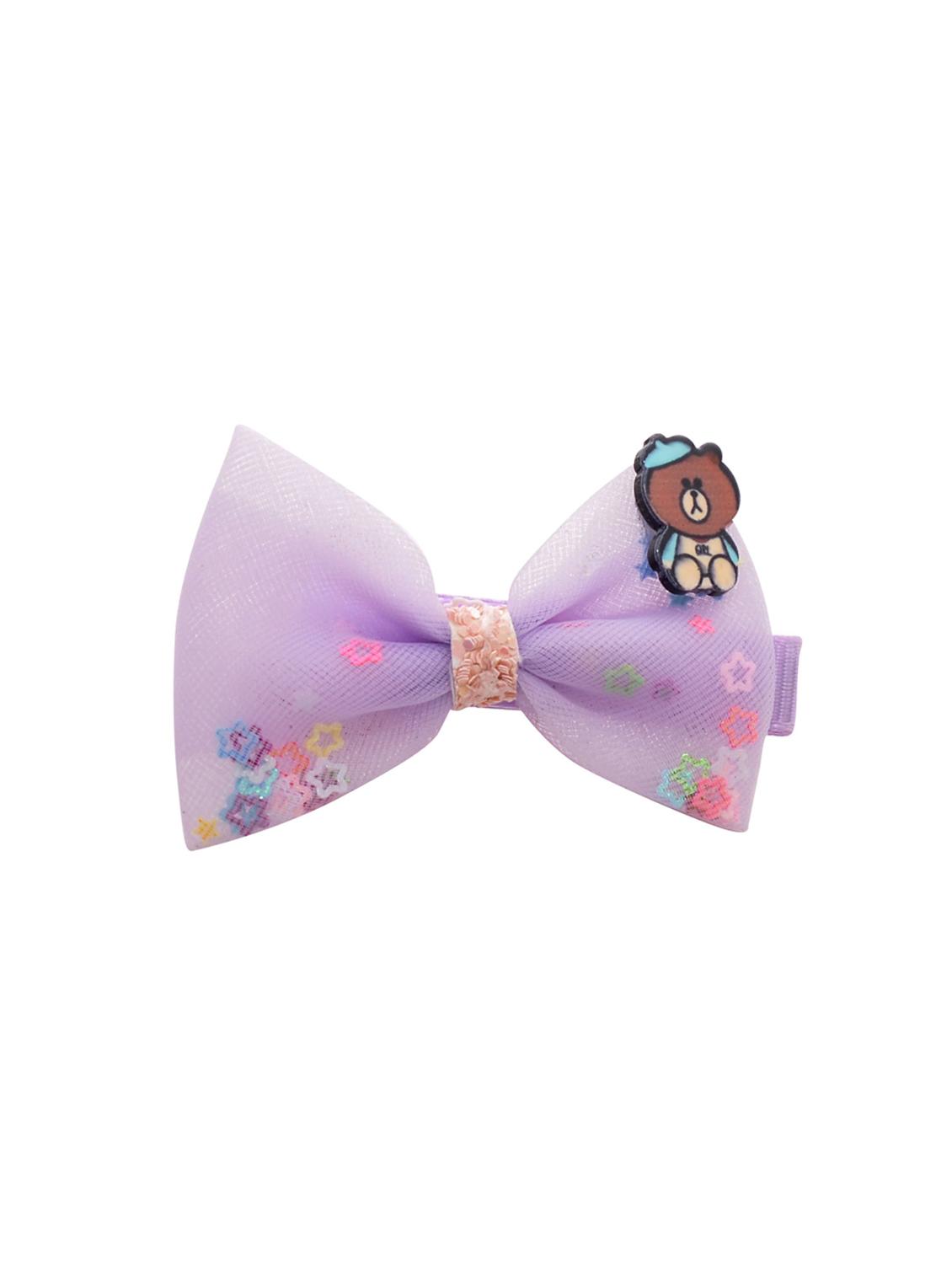 jewelz teddy bear and bow shaped hair clip with multi shiny stars for kids - 16542720 - Zoom Image - 2