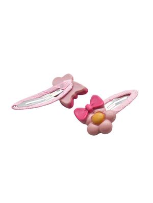 jewelz pair of bow and flower design hair clips for kids - 16542734 - Standard Image - 2