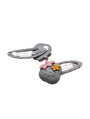 jewelz pair of straberry and flower design hair clips for kids - 16542744 - Standard Image - 2