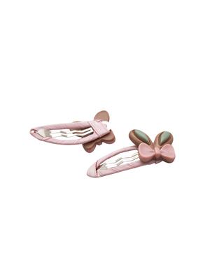 jewelz pair of bunny ear with bow shaped hair clips for girls - 16542747 - Standard Image - 2