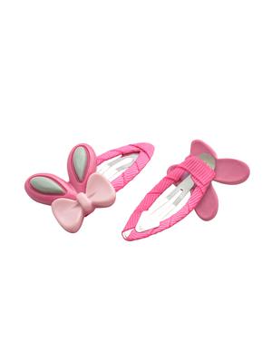 jewelz pair of bunny ear with bow shaped hair clips for girls - 16542749 - Standard Image - 2