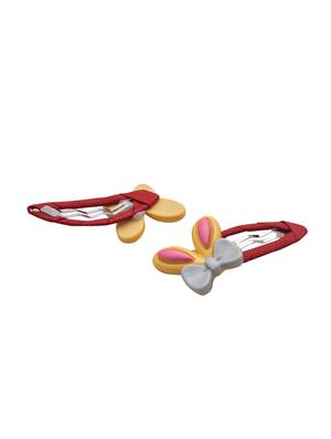 jewelz pair of bunny ear with bow shaped hair clips for girls - 16542750 - Standard Image - 2