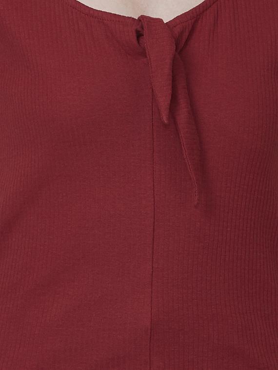 tie knot solid tee - 16543034 - Zoom Image - 5