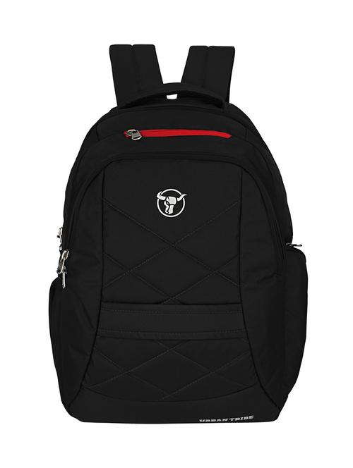 black polyester laptop backpack - 16543450 - Standard Image - 1
