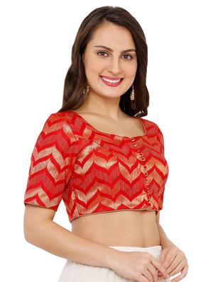chevron printed blouse - 16543670 - Standard Image - 2