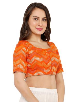 chevron printed blouse - 16543671 - Standard Image - 2