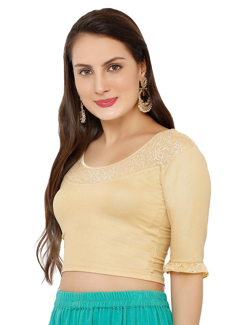 bell sleeves solid blouse - 16543699 - Zoom Image - 2