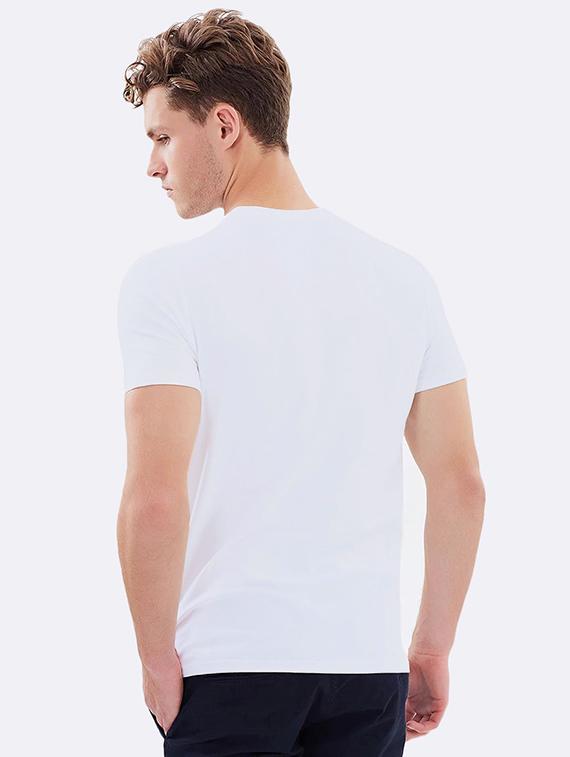 white front print t-shirt - 16543756 - Zoom Image - 2
