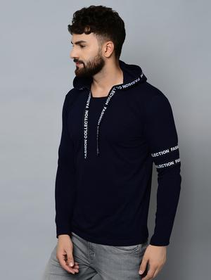navy blue taped t-shirt - 16544820 - Standard Image - 2
