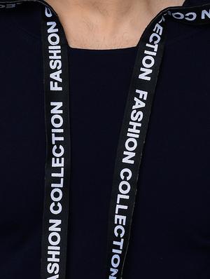 navy blue taped t-shirt - 16544820 - Standard Image - 5