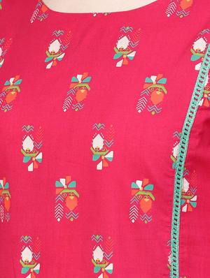 block printed a-line kurti - 16545009 - Standard Image - 5