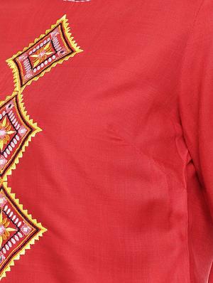 embroidered straight kurti - 16545283 - Standard Image - 5