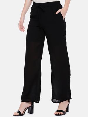 drawstring solid straight palazzo - 16545380 - Standard Image - 2