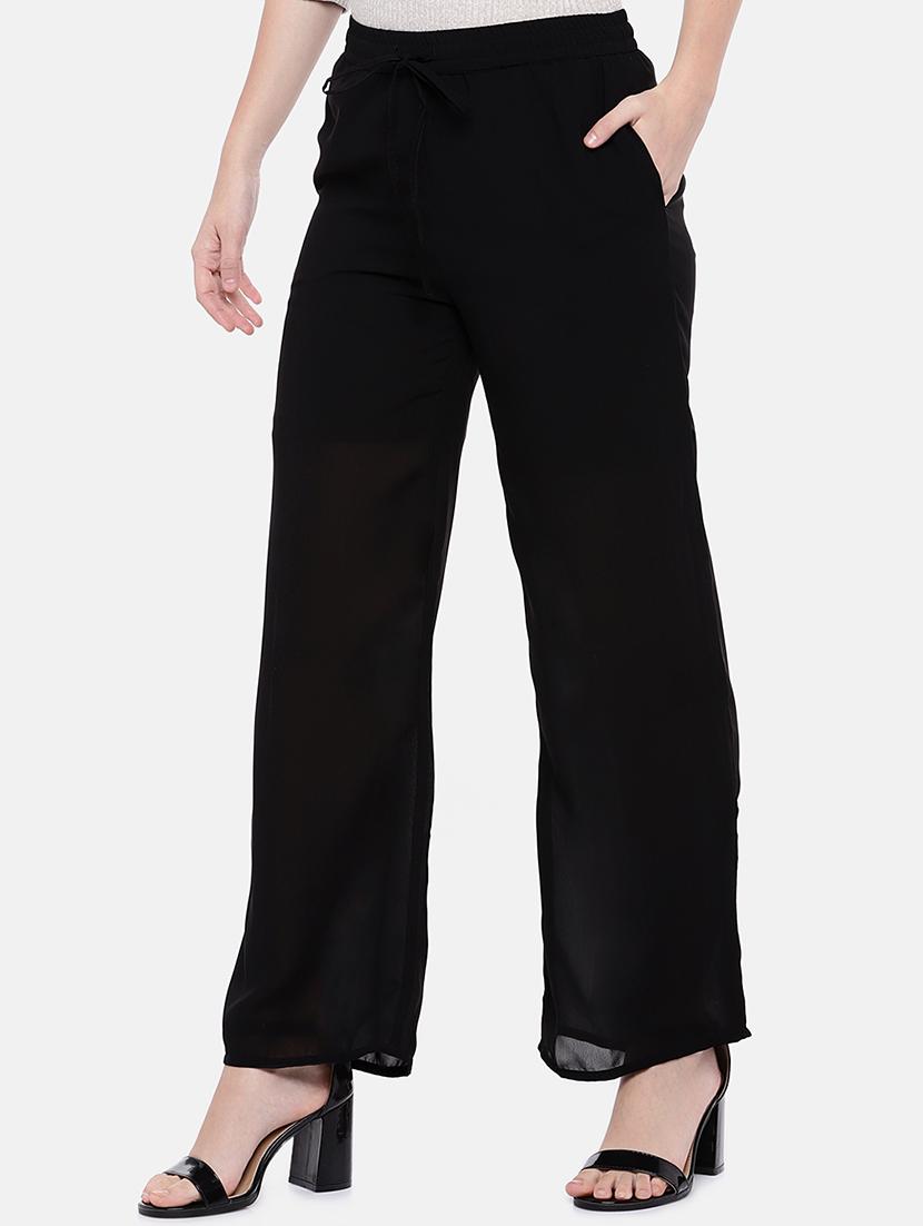 drawstring solid straight palazzo - 16545380 - Zoom Image - 2