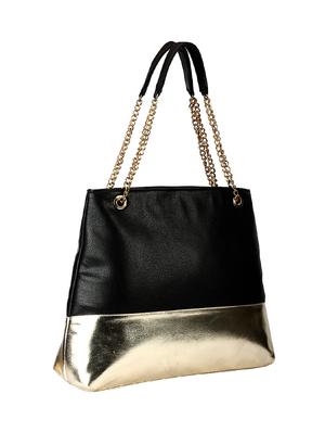 black leatherette (pu) regular handbag - 16545579 - Standard Image - 5