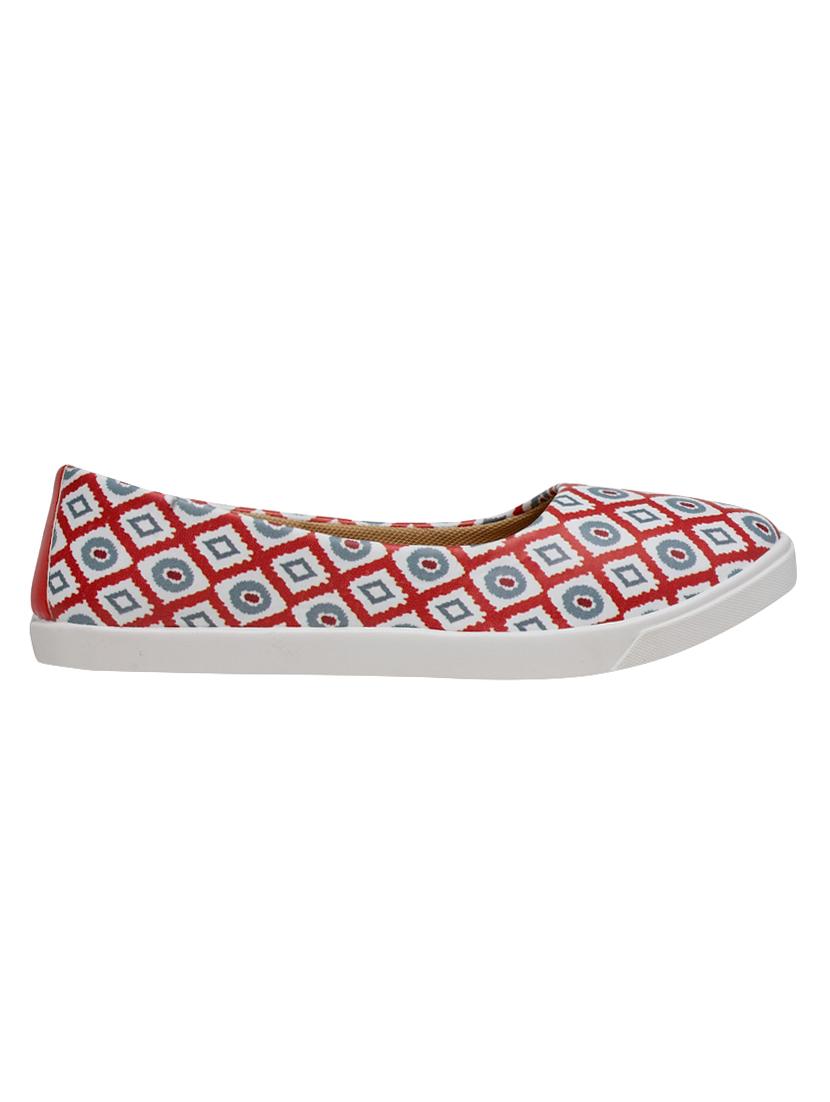 nell red canvas slip on casual shoes - 16546368 - Zoom Image - 2