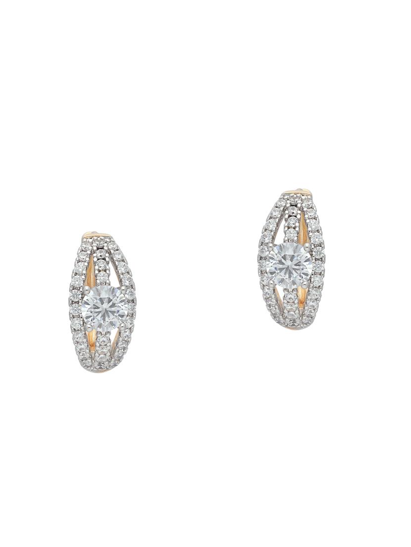 gold brass hoop earring - 16547127 - Zoom Image - 2
