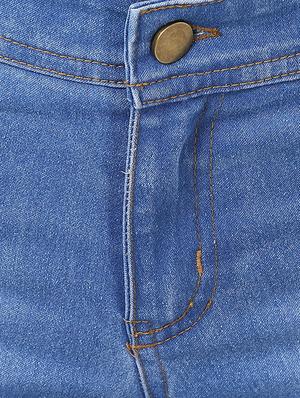 frayed hem distressed denim shorts - 16547639 - Standard Image - 5