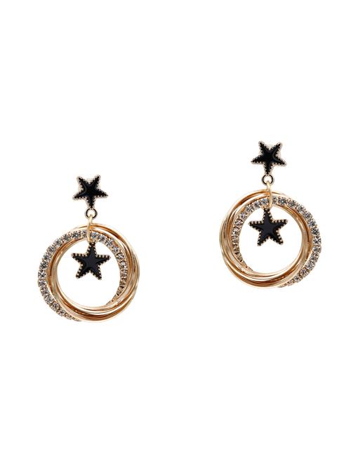gold crystal drop earring - 16548144 - Standard Image - 1