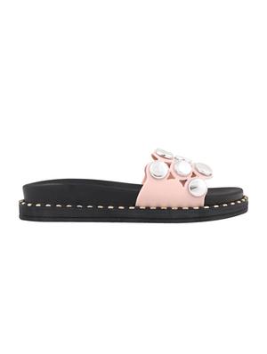 msc pink rubber slides flip flops - 16548844 - Standard Image - 2