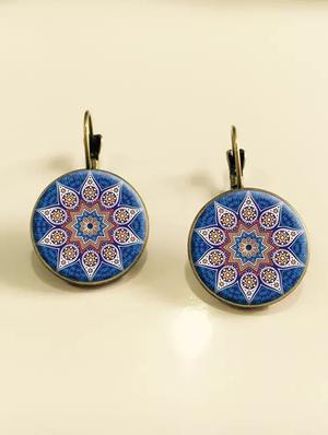blue zinc studs earring - 16549001 - Standard Image - 2