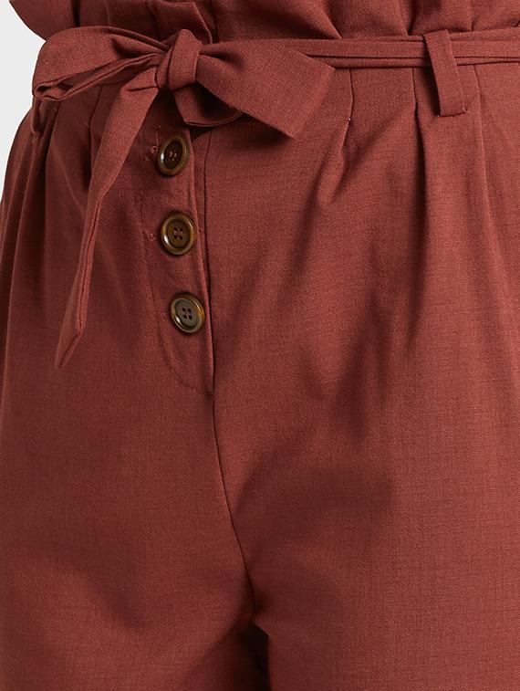 tie up waist solid trouser - 16549327 - Zoom Image - 5