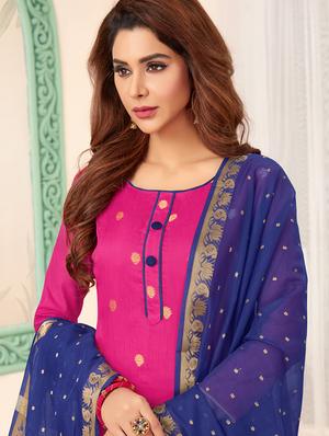 Churidaar unstitched suit - 16549829 - Standard Image - 2