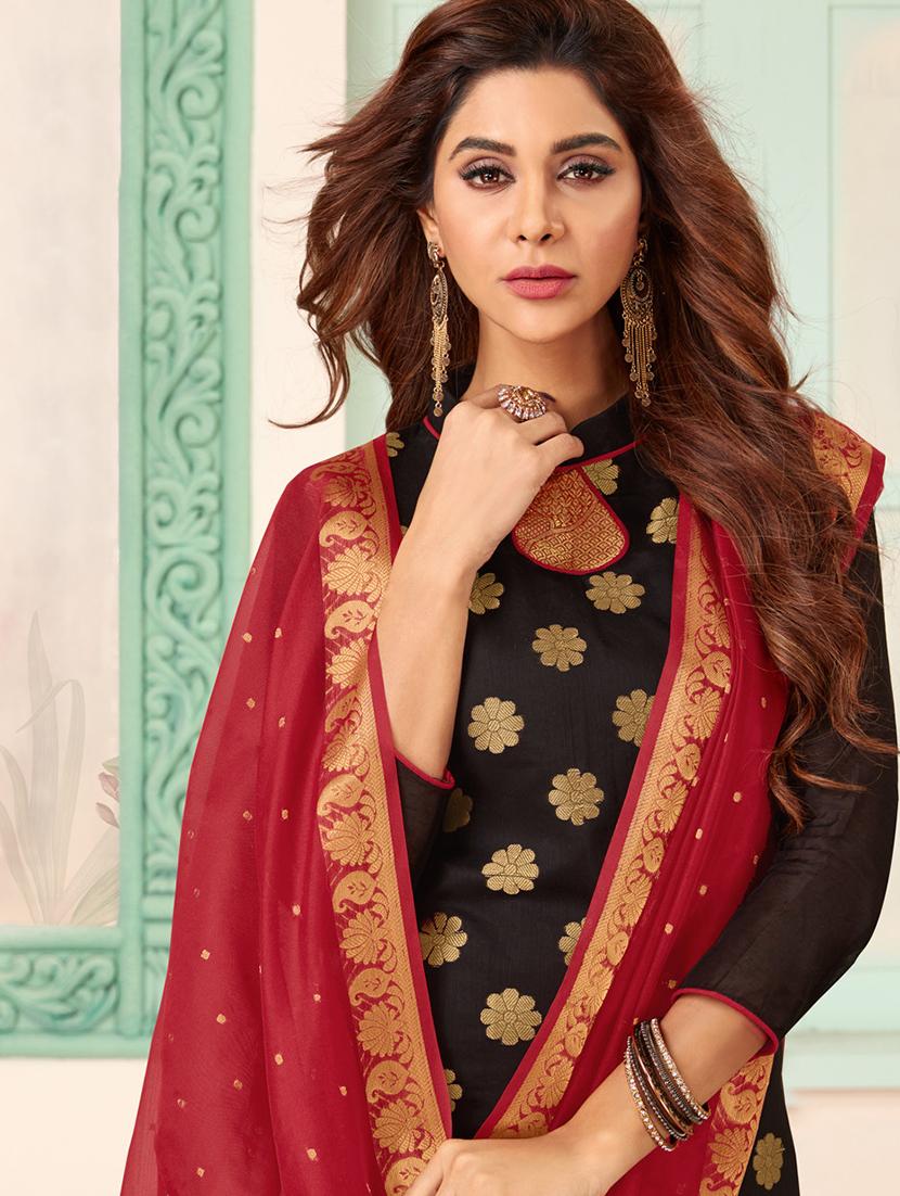 Churidaar unstitched suit - 16549832 - Zoom Image - 2