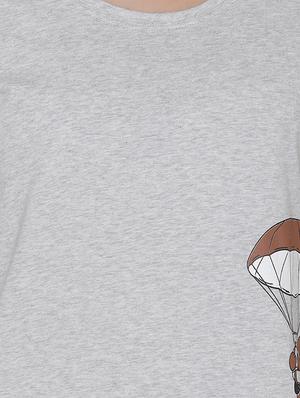 round neck quirky print tee - 16550017 - Standard Image - 5