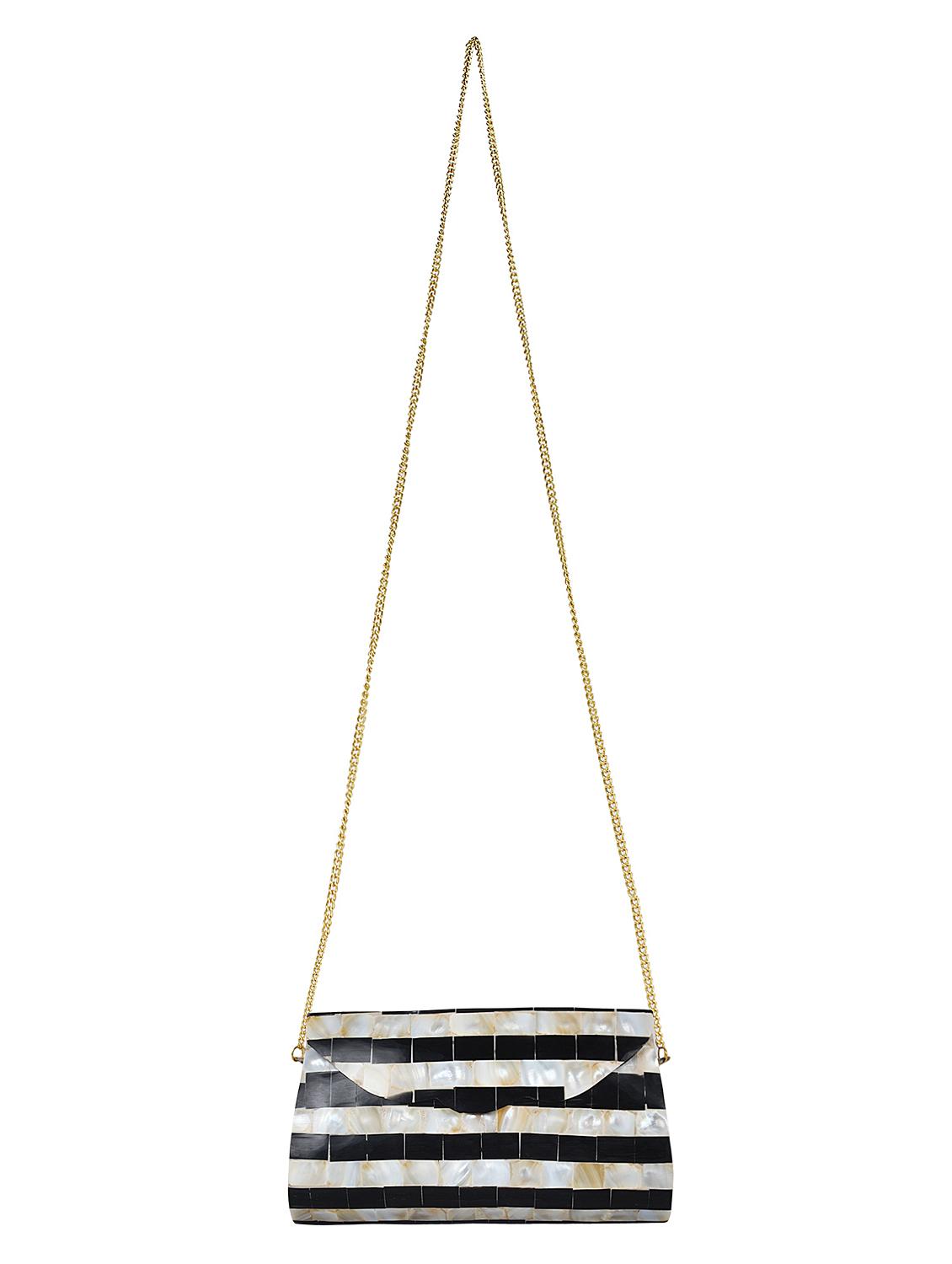 black metal structured clutch - 16550310 - Zoom Image - 5