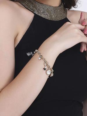 black metal bangle bracelet - 16551084 - Standard Image - 5