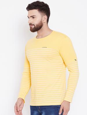 yellow striped t-shirt - 16551478 - Standard Image - 2