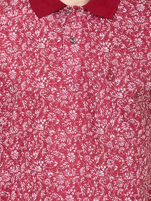 red printed t-shirt - 16551554 - Standard Image - 5