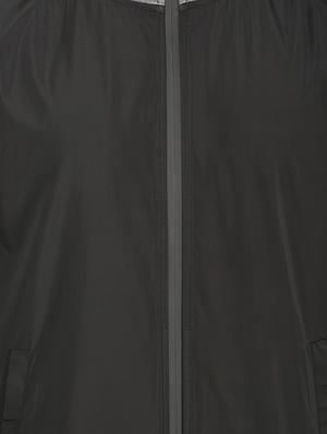 black solid casual jacket - 16551669 - Standard Image - 5