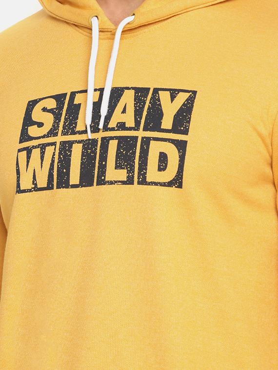 yellow typographic chest print sweatshirt - 16552015 - Zoom Image - 5