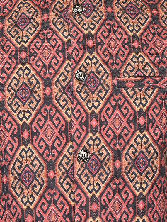 multi colored printed nehru jacket - 16552150 - Zoom Image - 5
