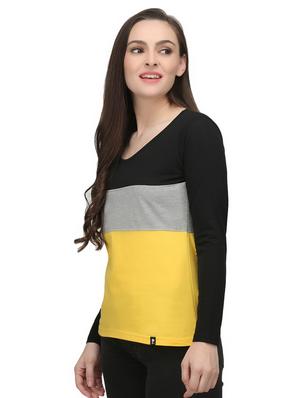 color block long sleeved tee - 16552562 - Standard Image - 2