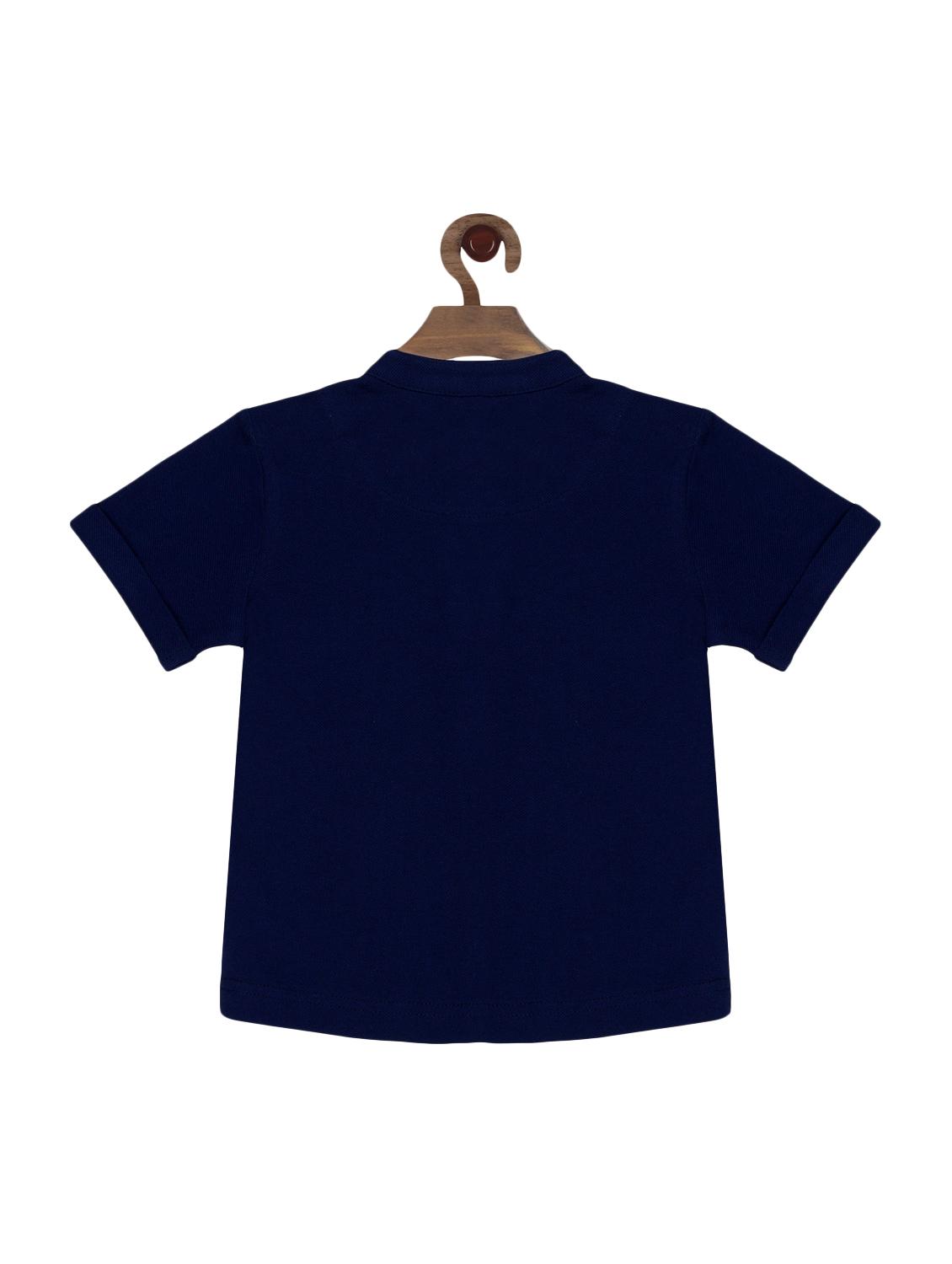 navy blue cotton shirt - 16553037 - Zoom Image - 2