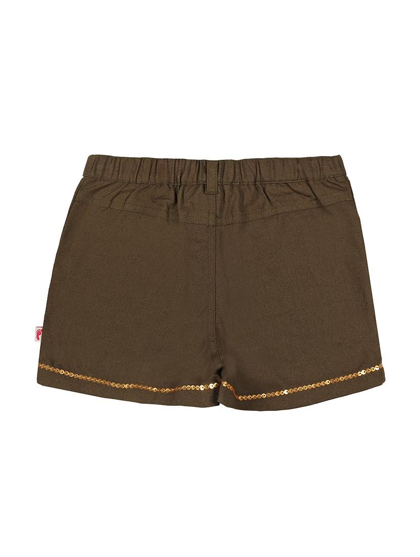 brown cotton shorts - 16553055 - Zoom Image - 2