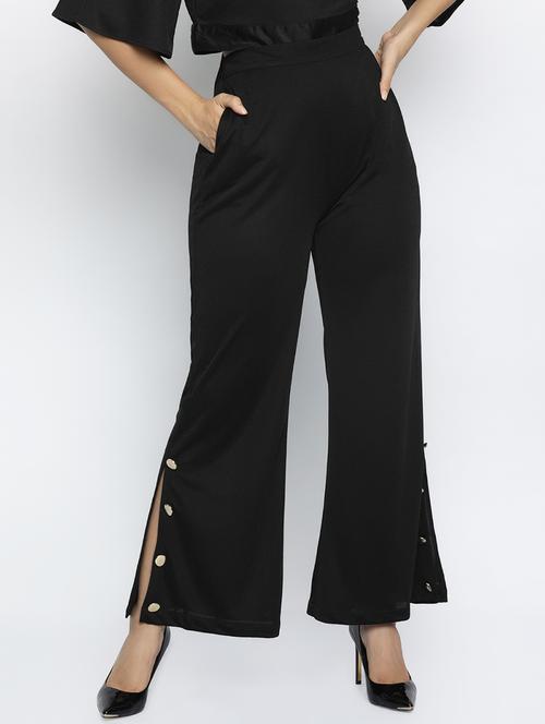 high rise side slit trouser - 16553754 - Very Small Image - 1