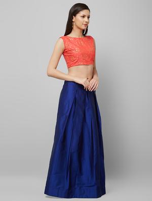 floral flared lehenga - 16554762 - Standard Image - 2