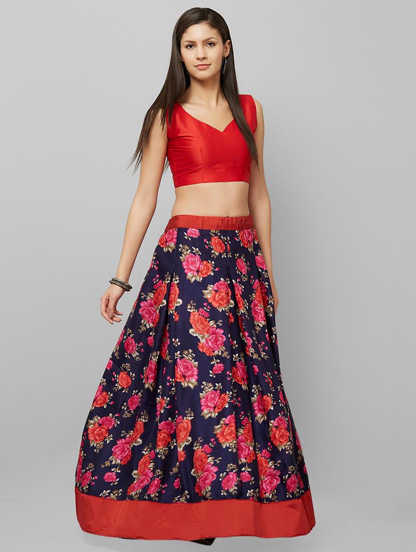 floral flared lehenga - 16554764 - Zoom Image - 2