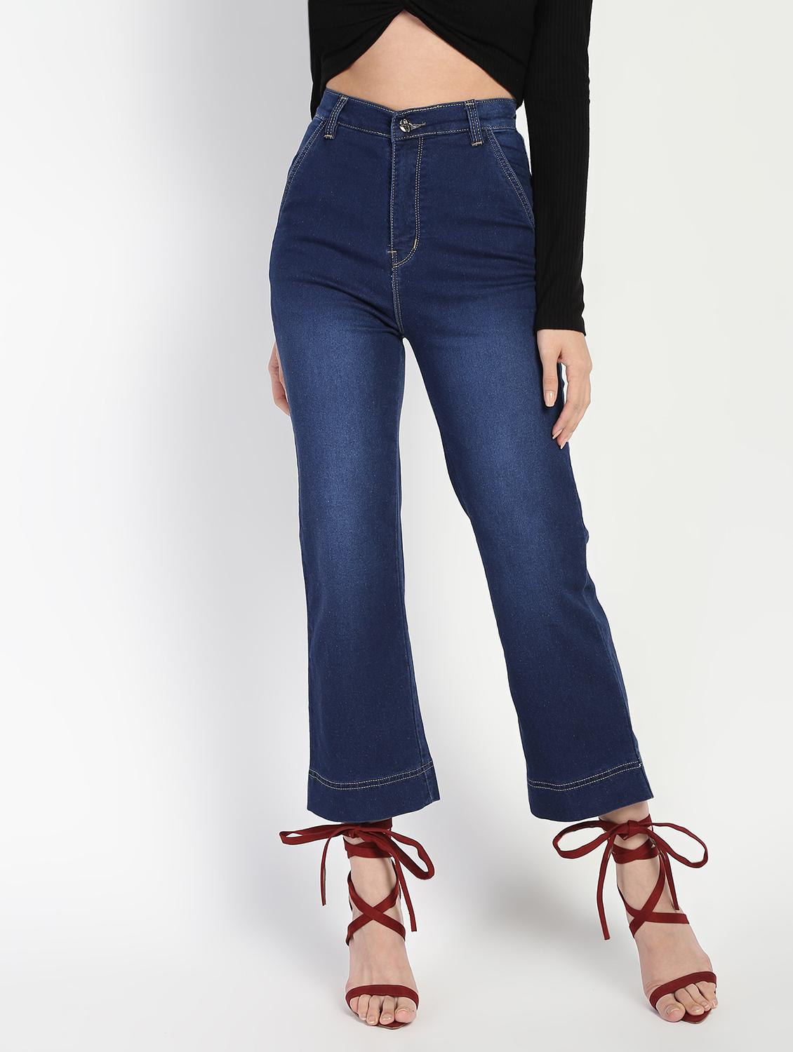 high rise stone washed jeans - 16554928 - Zoom Image - 2