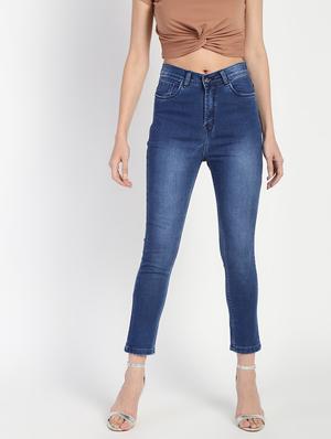 high rise stone washed jeans - 16554937 - Standard Image - 2