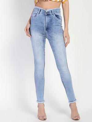 frayed hem stone washed jeans - 16554938 - Standard Image - 2