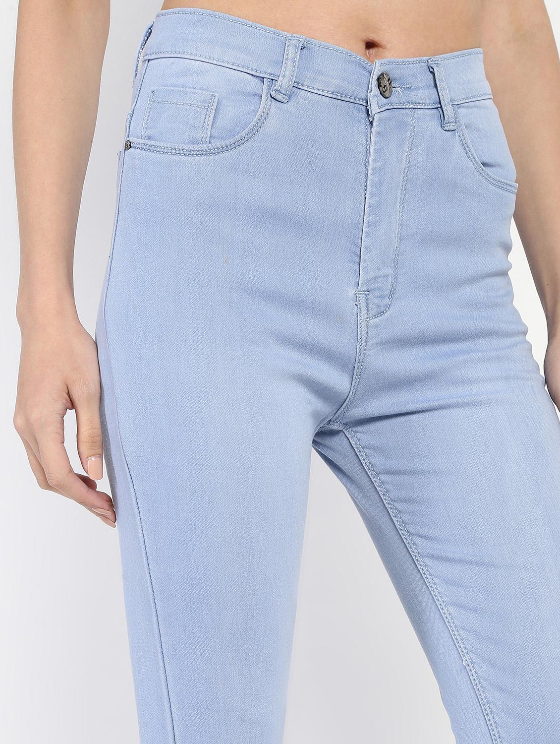 high rise solid jeans - 16554940 - Zoom Image - 5