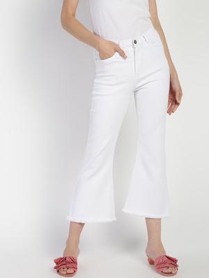 high rise frayed hem jeans - 16554954 - Standard Image - 2