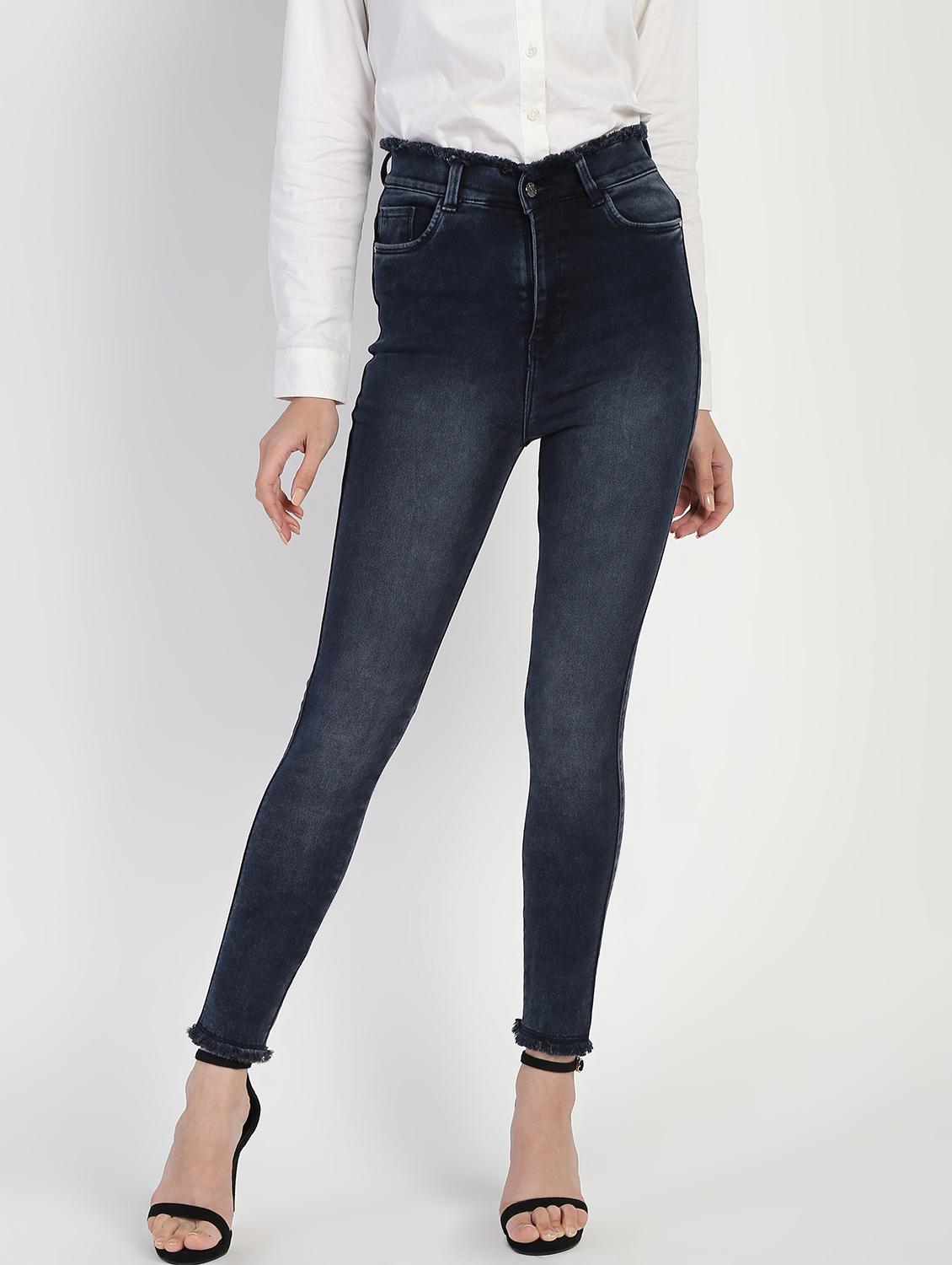 high rise stone washed jeans - 16554963 - Zoom Image - 2