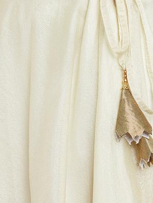 gold print a-line skirt - 16555072 - Standard Image - 5